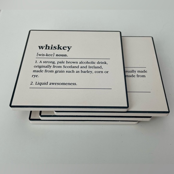 NWOT American Atelier Set of 4 Ceramic Coasters - Picture 4 of 9